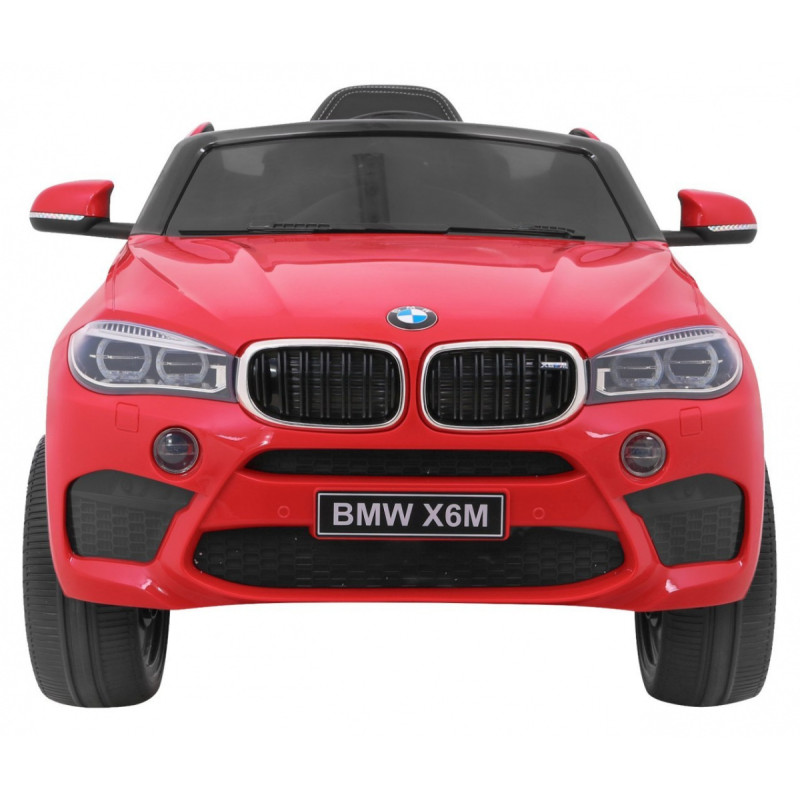 BMW X6M Elektryczne Autko dla dzieci Czerwony + Pilot + EVA + Wolny Start + Panel audio + LED