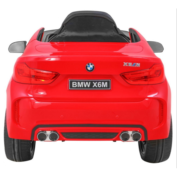 BMW X6M Elektryczne Autko dla dzieci Czerwony + Pilot + EVA + Wolny Start + Panel audio + LED