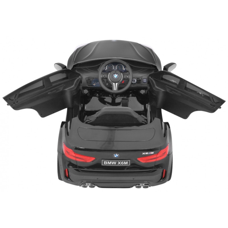BMW X6M Elektryczne Autko dla dzieci Lakier Czarny + Pilot + EVA + Wolny Start + Audio + LED