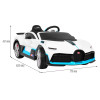 Bugatti Divo Autko na akumulator dla dzieci Biały + Pilot + EVA + Wolny Start + LED MP3