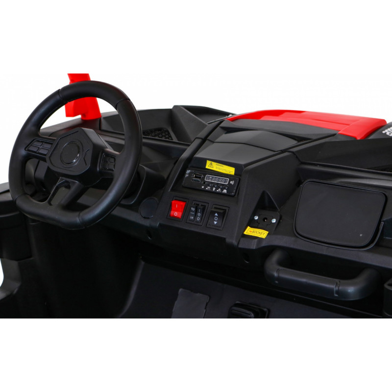 Buggy ATV Racing dla 2 dzieci Czerwony + Napęd 4x4 + Pilot + Wolny Start + MP3 LED