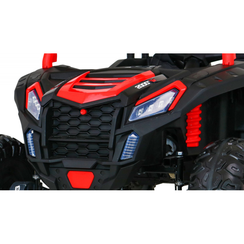 Buggy ATV Racing dla 2 dzieci Czerwony + Napęd 4x4 + Pilot + Wolny Start + MP3 LED