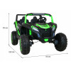 Buggy ATV Racing dla 2 dzieci Zielony + Napęd 4x4 + Pilot + Wolny Start + MP3 LED