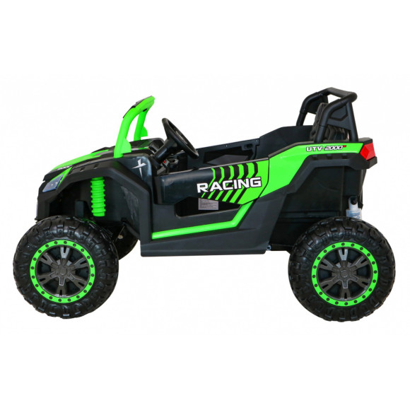 Buggy ATV Racing dla 2 dzieci Zielony + Napęd 4x4 + Pilot + Wolny Start + MP3 LED