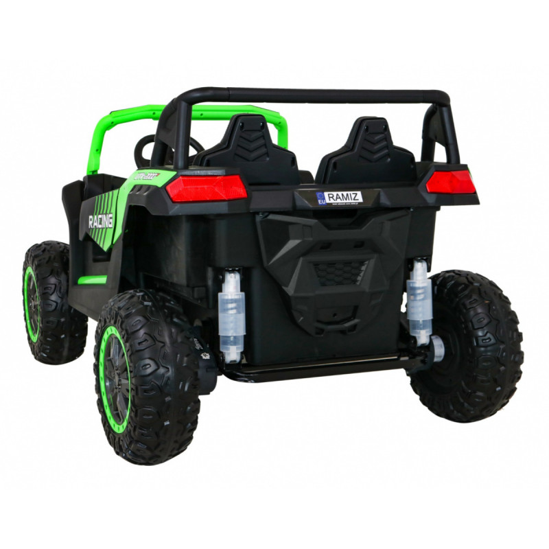 Buggy ATV Racing dla 2 dzieci Zielony + Napęd 4x4 + Pilot + Wolny Start + MP3 LED