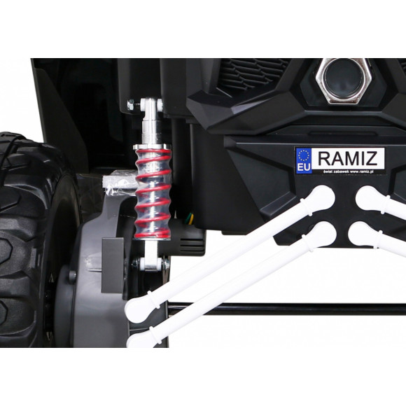 Buggy UTV-MX na akumulator dla dzieci Biały + Napęd 4x4 + Pilot + Audio LED + Schowek + EVA + Wolny Start