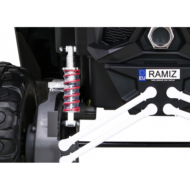 Buggy UTV-MX na akumulator dla dzieci Biały + Napęd 4x4 + Pilot + Audio LED + Schowek + EVA + Wolny Start