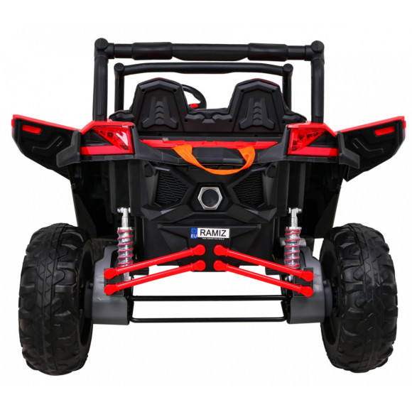 Buggy UTV-MX na akumulator dla dzieci Czerwony + Napęd 4x4 + Pilot + Audio LED + Schowek + EVA + Wolny Start Buggy UTV-MX na akumulator dla dzieci Czerwony + Napęd 4x4 + Pilot + Audio LED + Schowek + EVA + Wolny Start