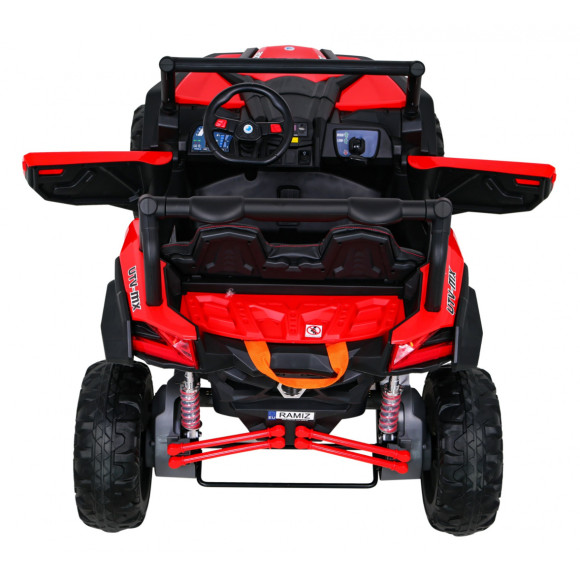 Buggy UTV-MX na akumulator dla dzieci Czerwony + Napęd 4x4 + Pilot + Audio LED + Schowek + EVA + Wolny Start Buggy UTV-MX na akumulator dla dzieci Czerwony + Napęd 4x4 + Pilot + Audio LED + Schowek + EVA + Wolny Start