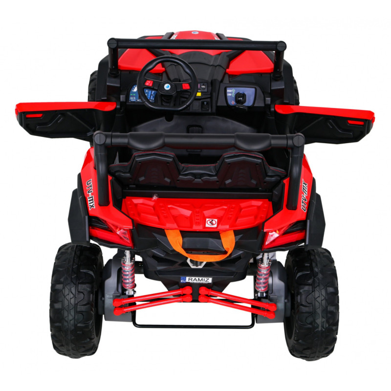 Buggy UTV-MX na akumulator dla dzieci Czerwony + Napęd 4x4 + Pilot + Audio LED + Schowek + EVA + Wolny Start