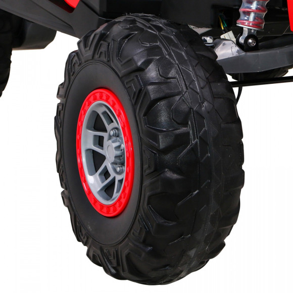 Buggy UTV-MX na akumulator dla dzieci Czerwony + Napęd 4x4 + Pilot + Audio LED + Schowek + EVA + Wolny Start Buggy UTV-MX na akumulator dla dzieci Czerwony + Napęd 4x4 + Pilot + Audio LED + Schowek + EVA + Wolny Start