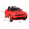 Chevrolet Camaro 2SS na akumulator Czerwony + Pilot + Koła EVA + Wolny Start + Dźwięki Światła