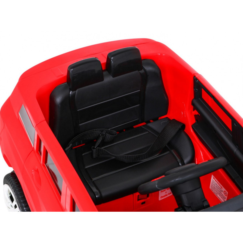 Autko City Rider dla dzieci Czerwony + Pilot + Regulacja kierownicy + Wolny Start + MP3 USB + LED