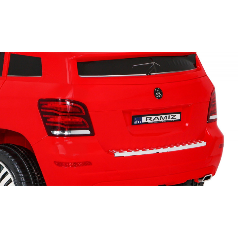 Autko City Rider dla dzieci Czerwony + Pilot + Regulacja kierownicy + Wolny Start + MP3 USB + LED