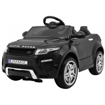 Autko Rapid Racer elektryczne dla dzieci Czarny + Pilot + Wolny Start + EVA + MP3 LED