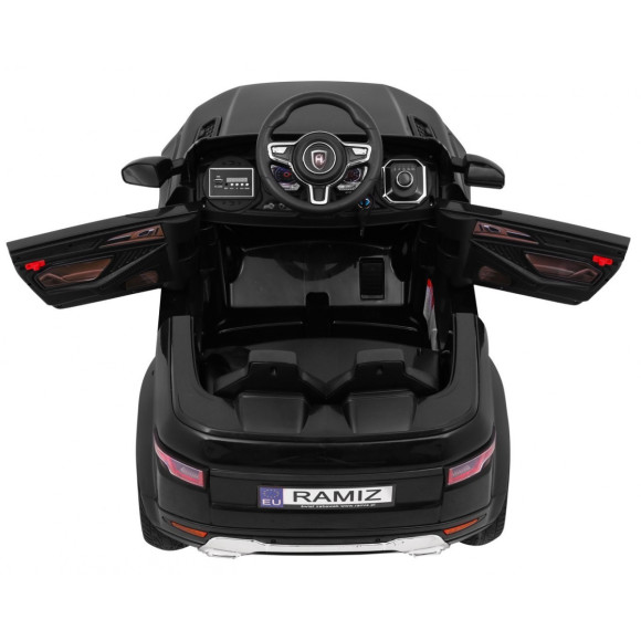 Autko Rapid Racer elektryczne dla dzieci Czarny + Pilot + Wolny Start + EVA + MP3 LED Autko Rapid Racer elektryczne dla dzieci Czarny + Pilot + Wolny Start + EVA + MP3 LED