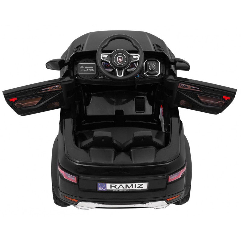 Autko Rapid Racer elektryczne dla dzieci Czarny + Pilot + Wolny Start + EVA + MP3 LED