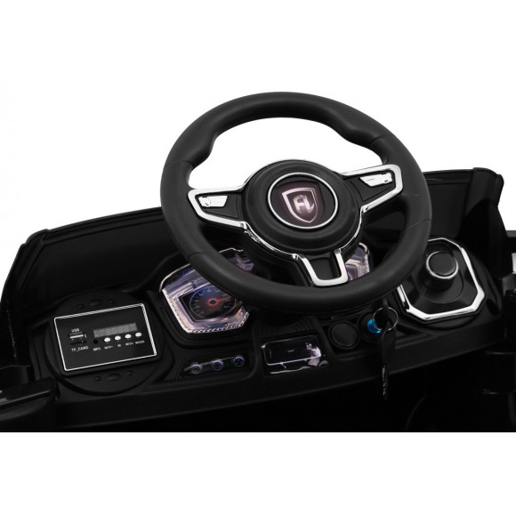 Autko Rapid Racer elektryczne dla dzieci Czarny + Pilot + Wolny Start + EVA + MP3 LED Autko Rapid Racer elektryczne dla dzieci Czarny + Pilot + Wolny Start + EVA + MP3 LED
