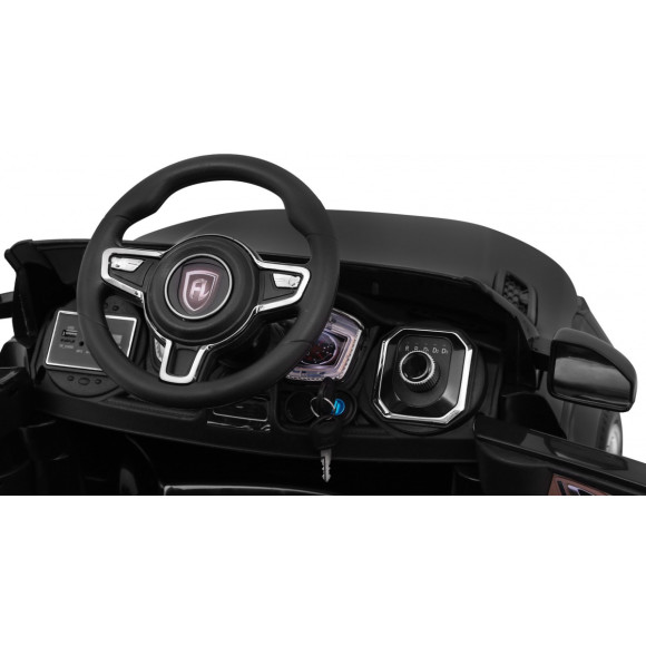 Autko Rapid Racer elektryczne dla dzieci Czarny + Pilot + Wolny Start + EVA + MP3 LED Autko Rapid Racer elektryczne dla dzieci Czarny + Pilot + Wolny Start + EVA + MP3 LED