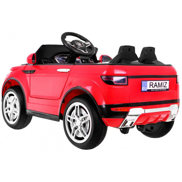 Autko Rapid Racer elektryczne dla dzieci Czerwony + Pilot + Wolny Start + EVA + MP3 LED