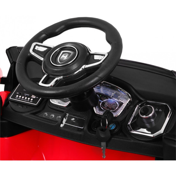 Autko Rapid Racer elektryczne dla dzieci Czerwony + Pilot + Wolny Start + EVA + MP3 LED