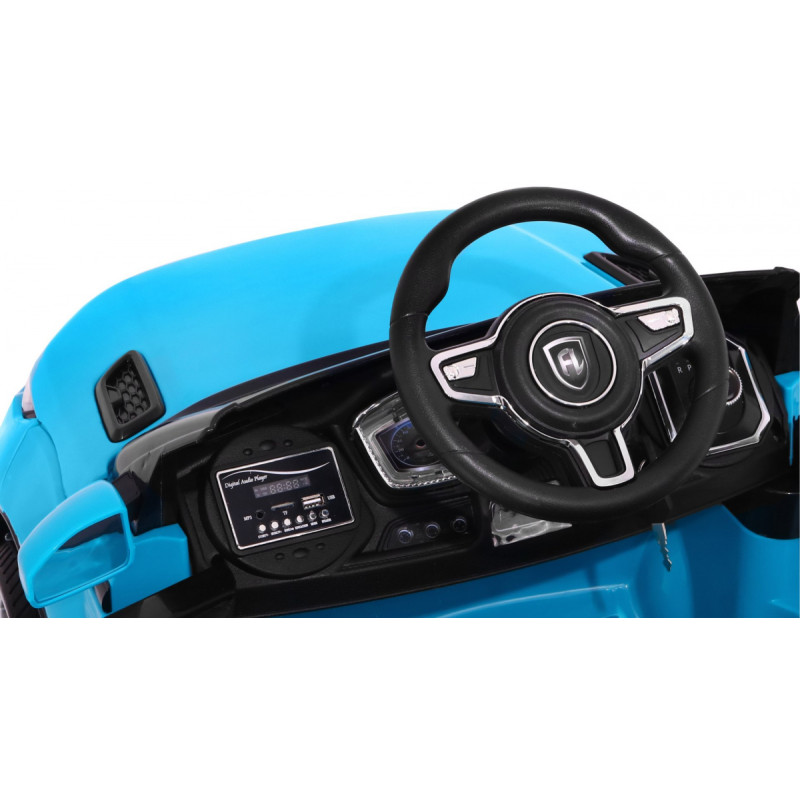 Autko Rapid Racer elektryczne dla dzieci Niebieski + Pilot + Wolny Start + EVA + MP3 LED
