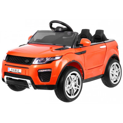 Autko Rapid Racer elektryczne dla dzieci Pomarańczowy + Pilot + Wolny Start + EVA + MP3 LED
