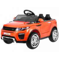 Autko Rapid Racer elektryczne dla dzieci Pomarańczowy + Pilot + Wolny Start + EVA + MP3 LED
