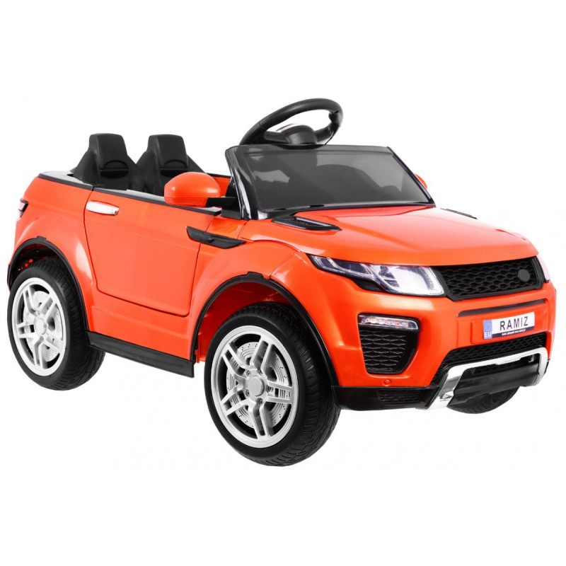 Autko Rapid Racer elektryczne dla dzieci Pomarańczowy + Pilot + Wolny Start + EVA + MP3 LED