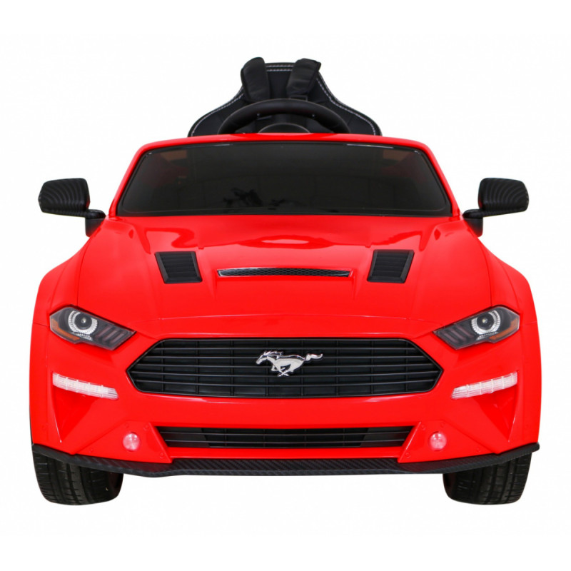 Autko Ford Mustang GT na akumulator dla dzieci Czerwony + Regulacja siedzenia + Audio LED + EVA + Wolny Start