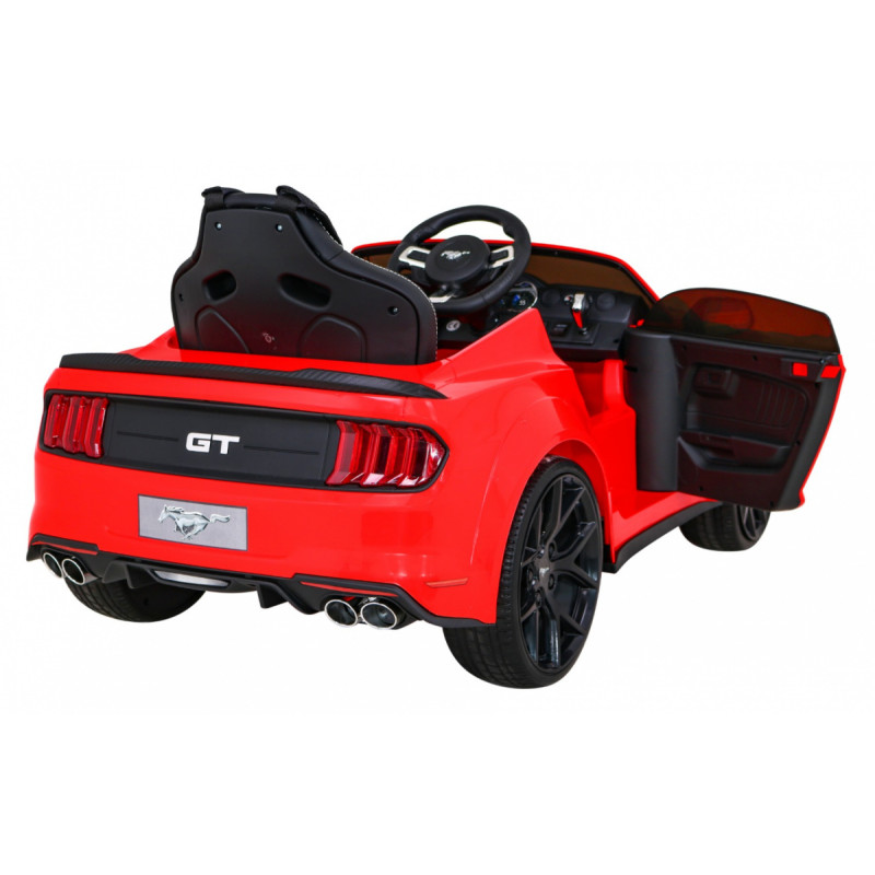 Autko Ford Mustang GT na akumulator dla dzieci Czerwony + Regulacja siedzenia + Audio LED + EVA + Wolny Start