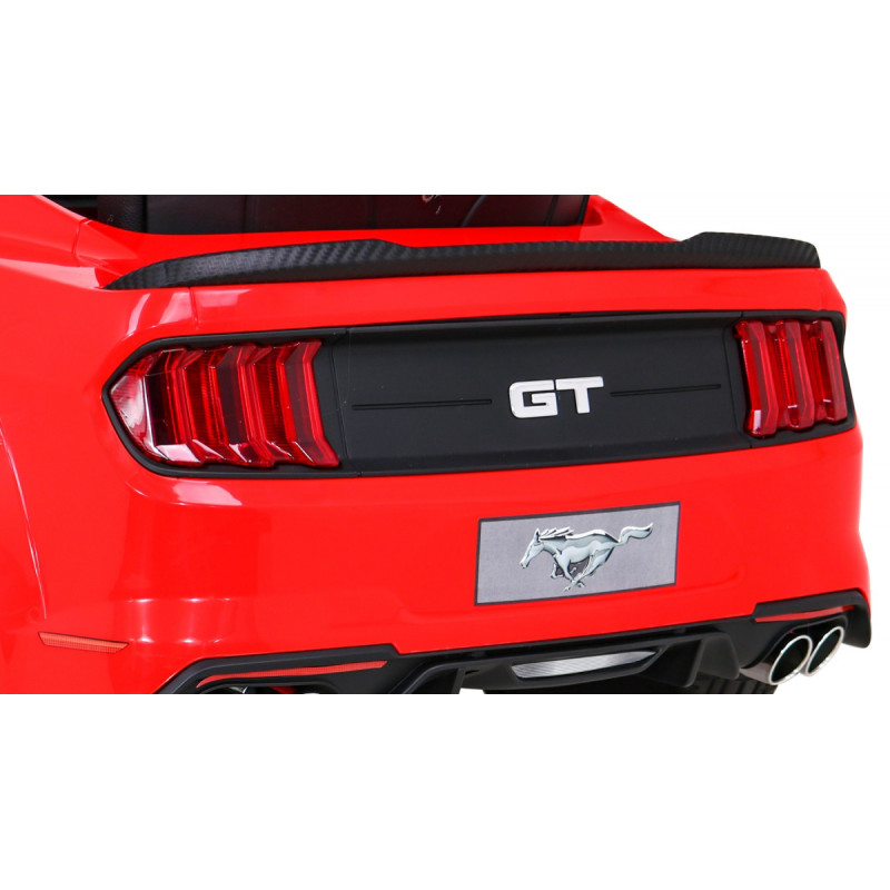 Autko Ford Mustang GT na akumulator dla dzieci Czerwony + Regulacja siedzenia + Audio LED + EVA + Wolny Start