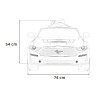Autko Ford Mustang GT na akumulator dla dzieci Czerwony + Regulacja siedzenia + Audio LED + EVA + Wolny Start