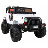 Auto na akumulator All Terrain dla dzieci Biały Terenówka typu jeep + Pilot + Światła Dźwięki