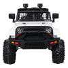Autko Jeep Dark Night na akumulator dla dzieci Biały + Wolny Start + EVA + Audio LED