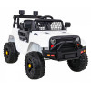 Autko Jeep Dark Night na akumulator dla dzieci Biały + Wolny Start + EVA + Audio LED