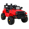 Autko Jeep Dark Night na akumulator dla dzieci Czerwony + Wolny Start + EVA + Audio LED