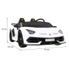 Lamborghini SVJ DRIFT dla 2 dzieci Biały + Funkcja driftu + Pilot + MP3 LED + Wolny Start