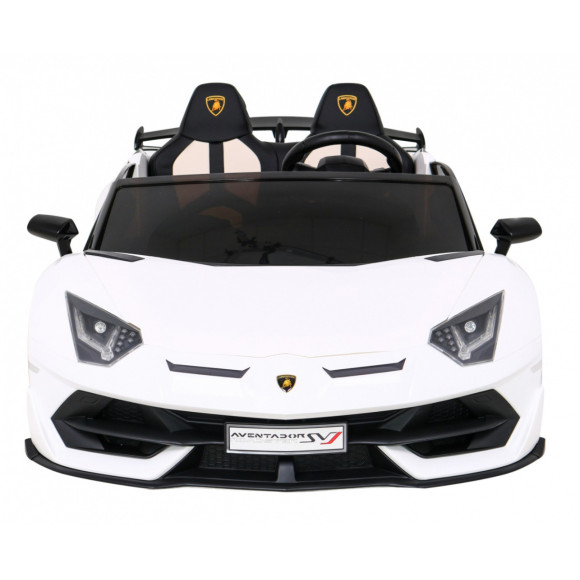 Lamborghini SVJ DRIFT dla 2 dzieci Biały + Funkcja driftu + Pilot + MP3 LED + Wolny Start