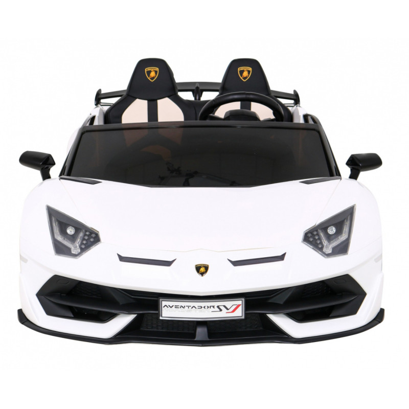 Lamborghini SVJ DRIFT dla 2 dzieci Biały + Funkcja driftu + Pilot + MP3 LED + Wolny Start