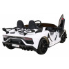 Lamborghini SVJ DRIFT dla 2 dzieci Biały + Funkcja driftu + Pilot + MP3 LED + Wolny Start