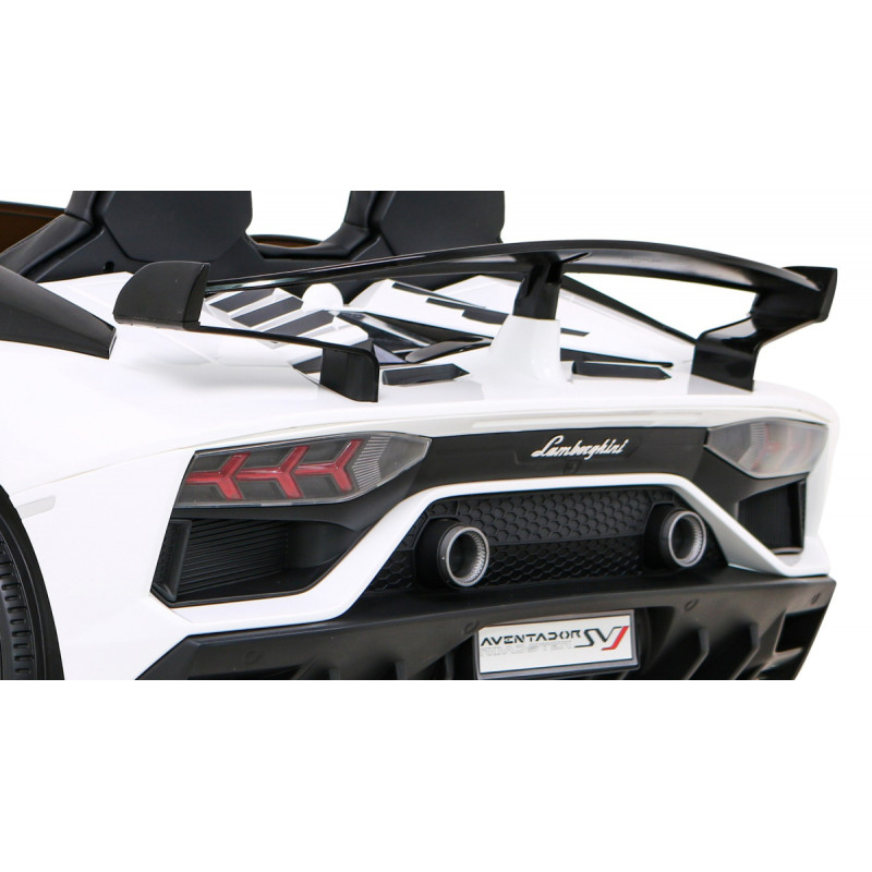Lamborghini SVJ DRIFT dla 2 dzieci Biały + Funkcja driftu + Pilot + MP3 LED + Wolny Start
