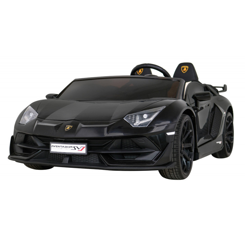 Lamborghini SVJ DRIFT dla 2 dzieci Czarny + Funkcja driftu + Pilot + MP3 LED + Wolny Start