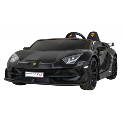 Lamborghini SVJ DRIFT dla 2 dzieci Czarny + Funkcja driftu + Pilot + MP3 LED + Wolny Start
