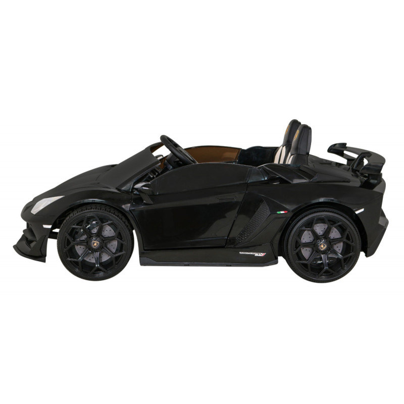 Lamborghini SVJ DRIFT dla 2 dzieci Czarny + Funkcja driftu + Pilot + MP3 LED + Wolny Start