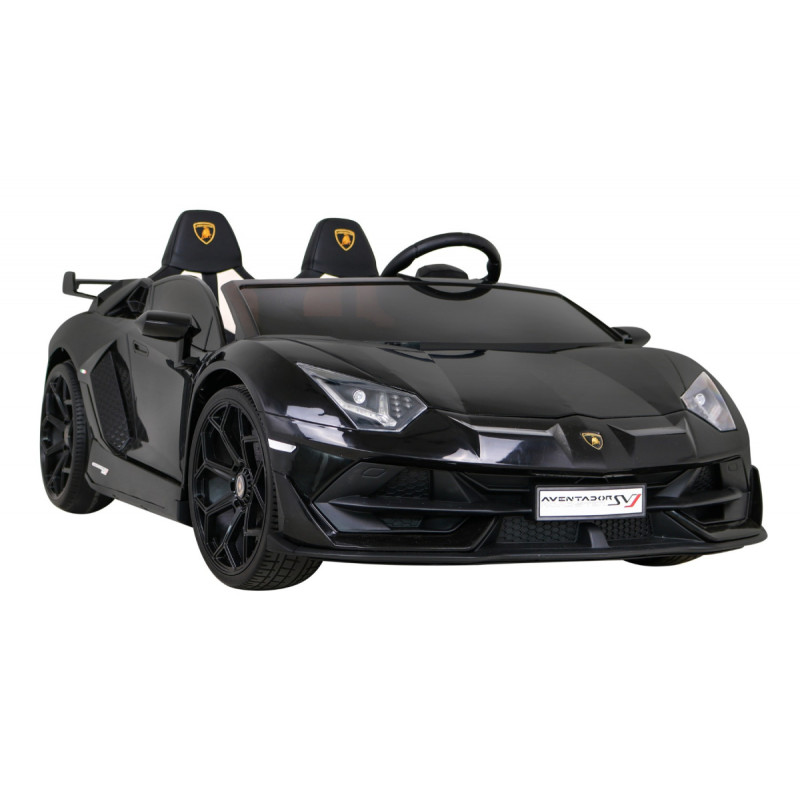 Lamborghini SVJ DRIFT dla 2 dzieci Czarny + Funkcja driftu + Pilot + MP3 LED + Wolny Start