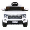Land Rover Discovery Autko elektryczne dla dzieci Biały + Pilot + Koła EVA + Wolny Start + Radio MP3