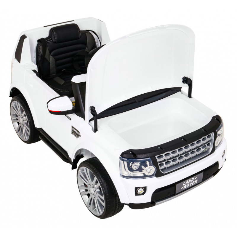 Land Rover Discovery Autko elektryczne dla dzieci Biały + Pilot + Koła EVA + Wolny Start + Radio MP3