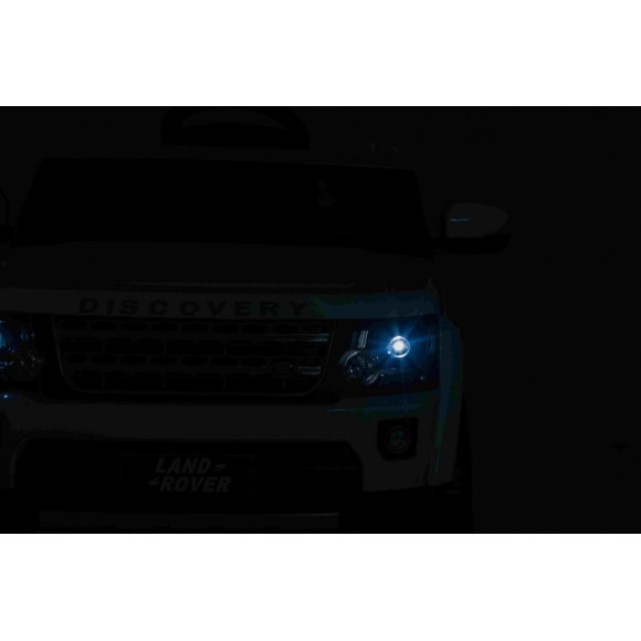 Land Rover Discovery Autko elektryczne dla dzieci Biały + Pilot + Koła EVA + Wolny Start + Radio MP3