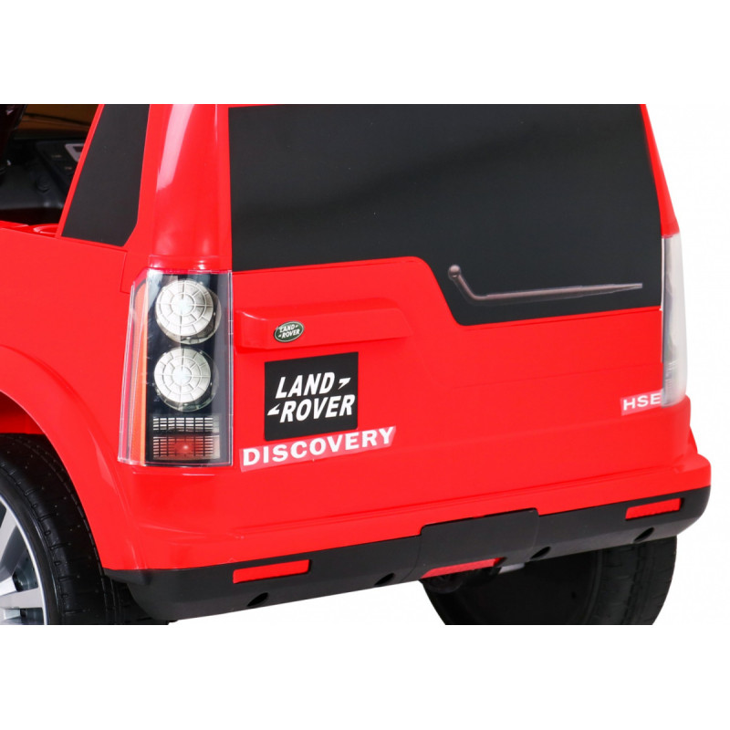 Land Rover Discovery Autko elektryczne dla dzieci Czerwony + Pilot + Koła EVA + Wolny Start + Radio MP3